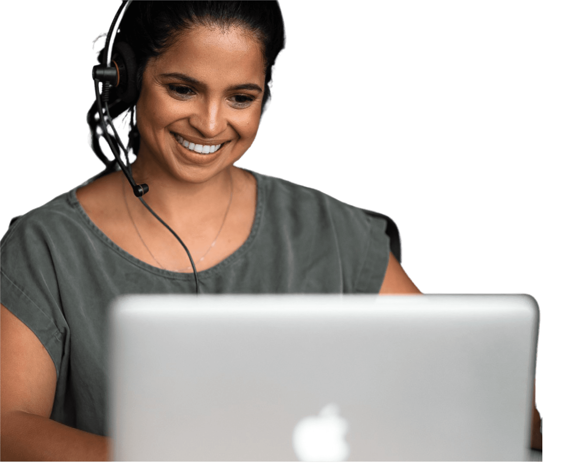lady with laptop